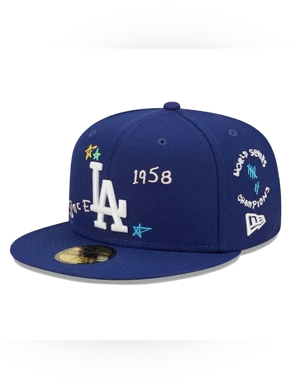 NEW ERA - MLB Baseball Hat - Los Angeles Dodgers Scribble 59FIFTY Fitted Cap